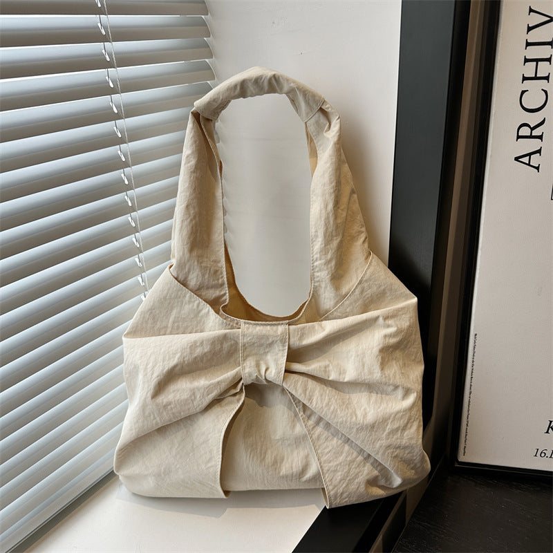 Bow Accent Fabric Tote Bag Stornfield