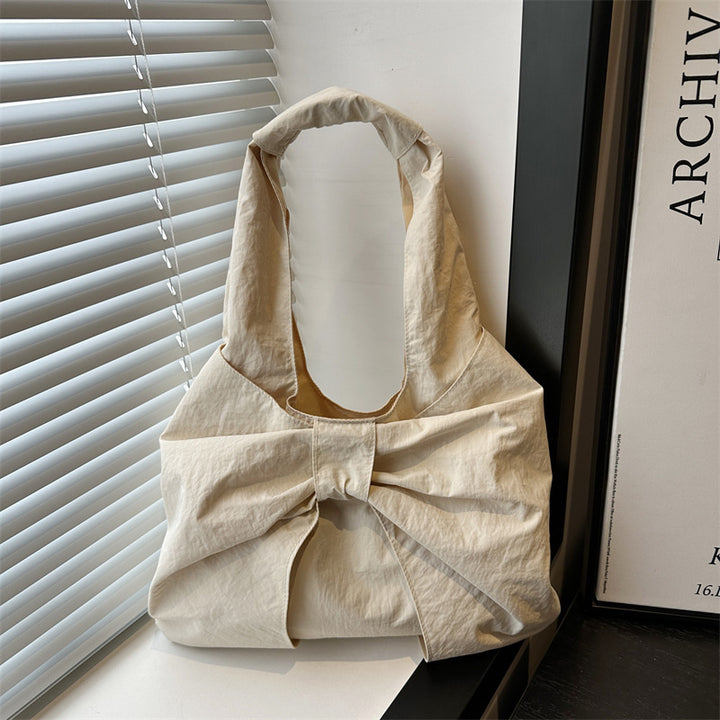 Bow Accent Fabric Tote Bag Stornfield