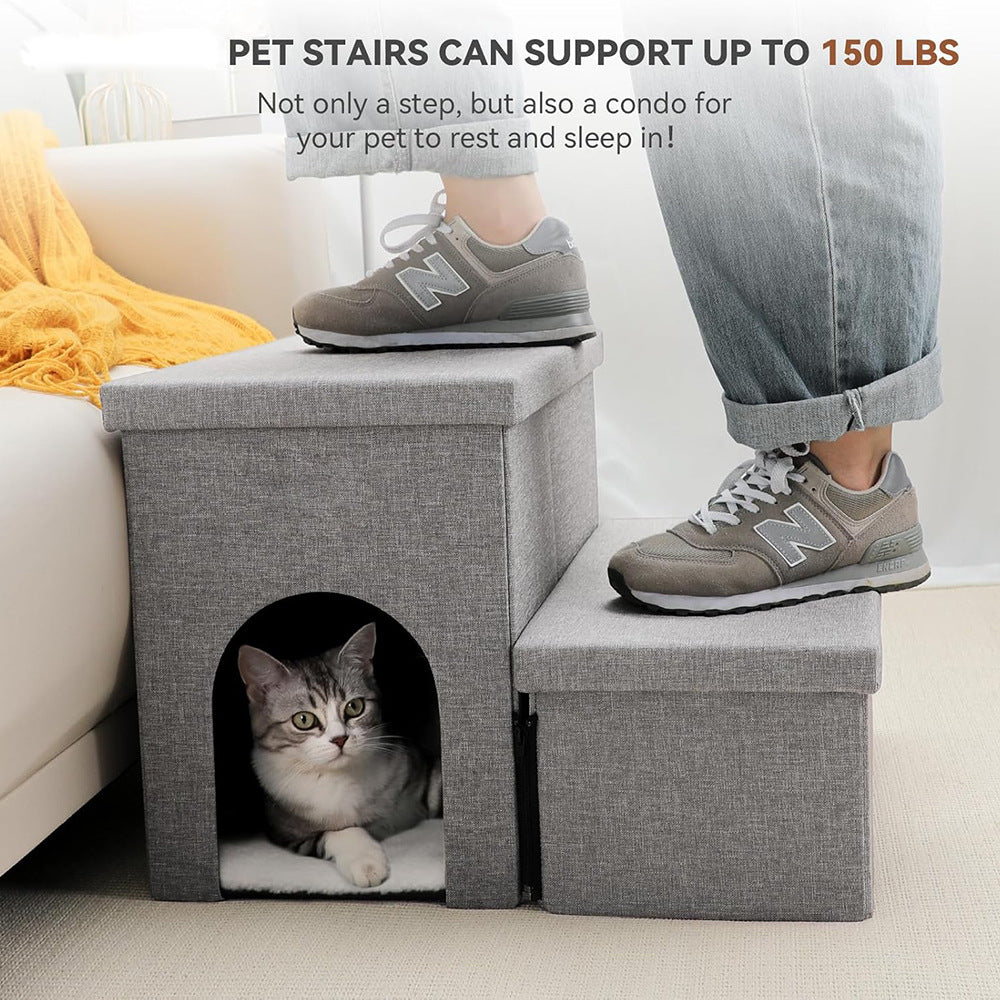 Multi-Level Pet Step Stool with Hideaway Stornfield