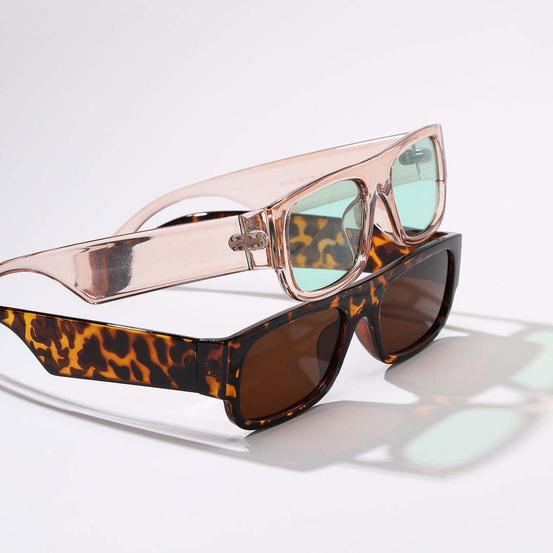 Women's stylish vintage sunglasses with transparent frame and lightly tinted lenses Stornfield