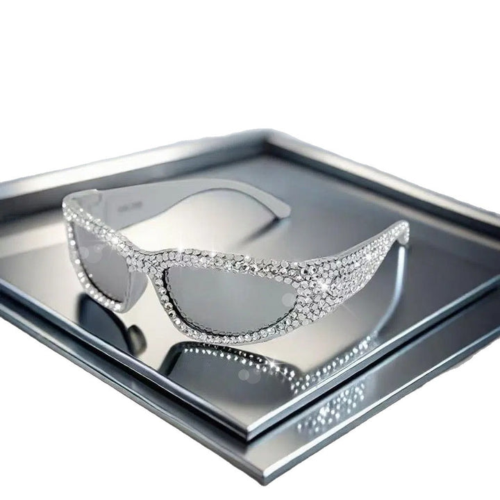 Women's Glittering Sunglasses with Sparkling Crystal Frame Stornfield