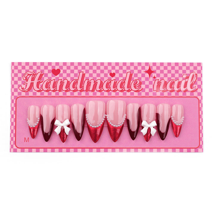 Artificial acrylic nails with detailed floral accents Stornfield