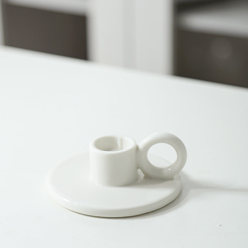 Minimalist Ceramic Candle Holder Stornfeild