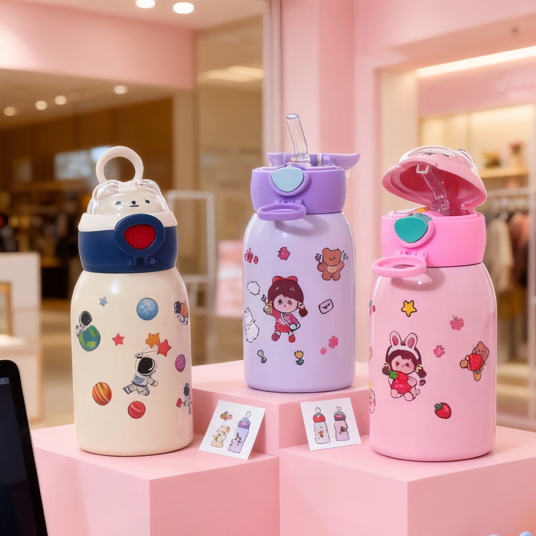 Women's water bottle with unique astronaut design Stornfield