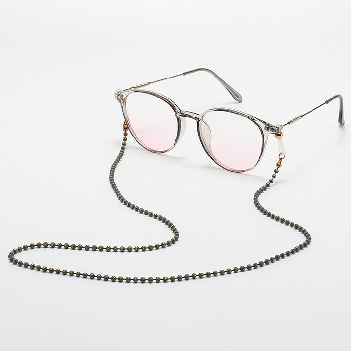 Fashionable Cat-Eye Glasses with Beaded Chain Stornfield