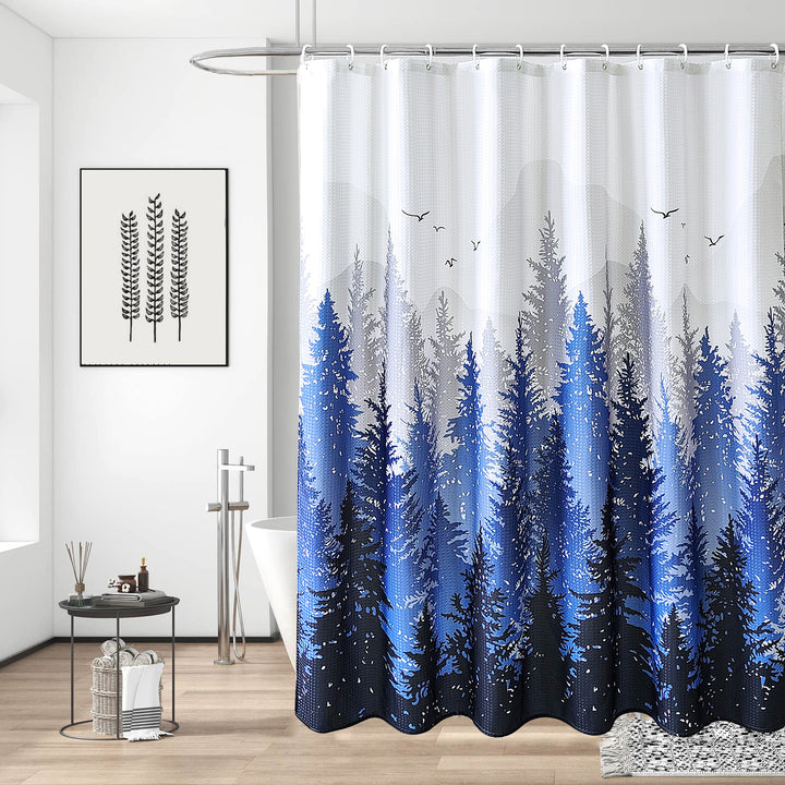 Geometric Patterned Waterproof Shower Curtain Stornfield