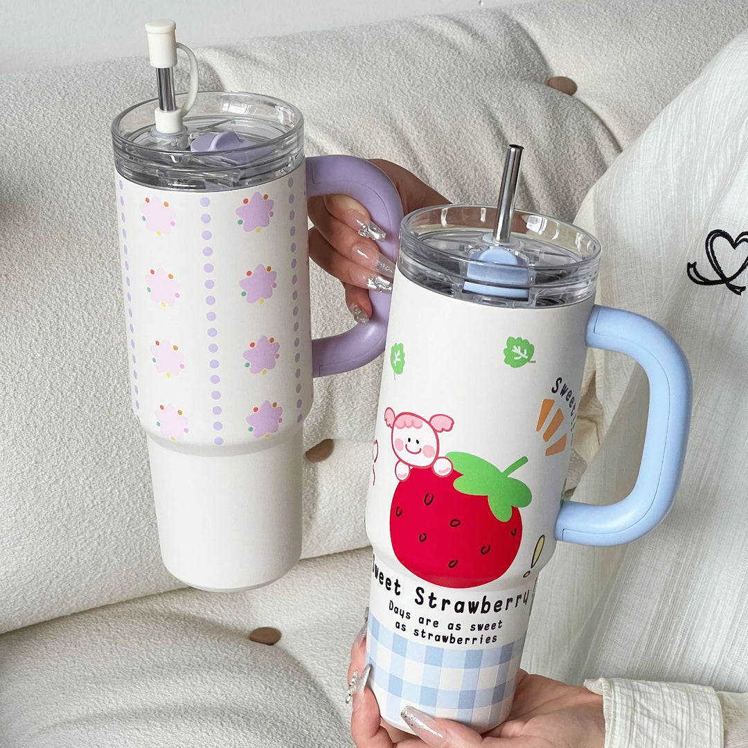 Women's insulated cup with practical straw Stornfield