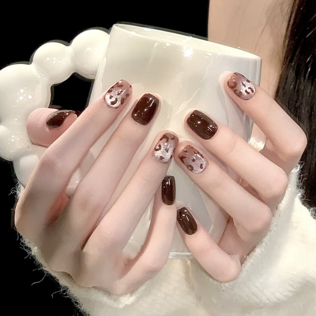 Artistic Leopard Print Press-On Nail Set Stornfield