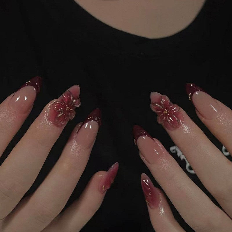 Elegant Floral Art Press-On Nails Stornfield