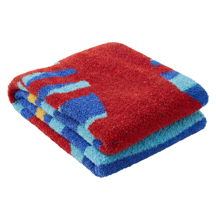 Decorative Knitted Lobster Throw Blanket with Matching Lumbar Pillow