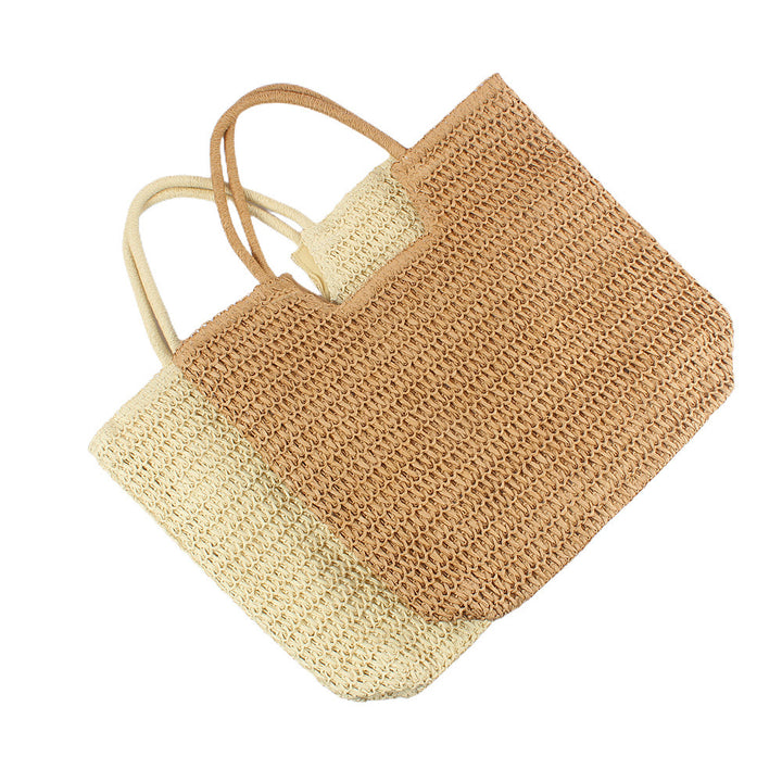 Handbag Made From Handwoven Natural Material With Large Carrying Handles Stornfield