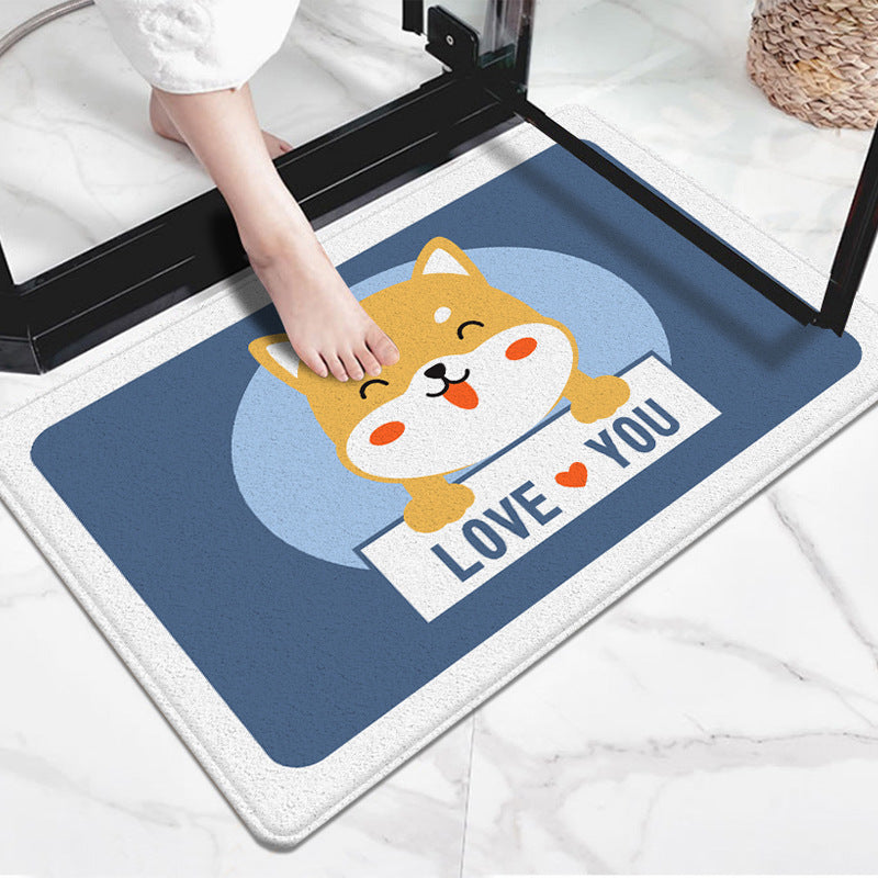 Cute Cartoon Dog-Themed Doormat Stornfield