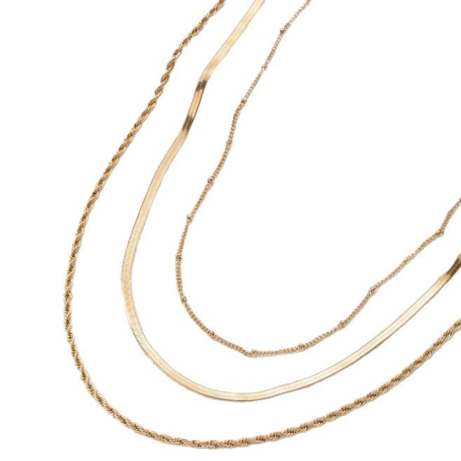 Layered Gold Chain Necklace Stornfield