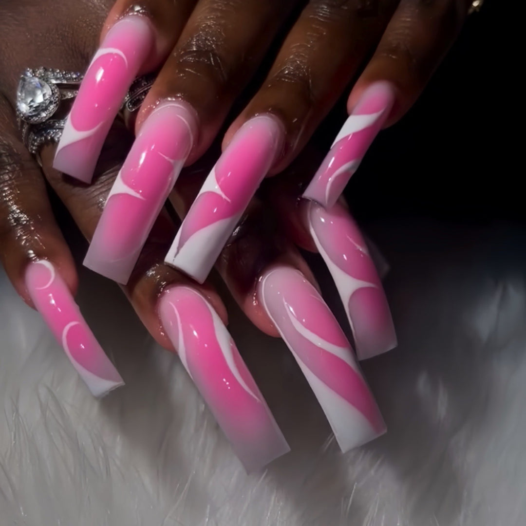 Elegant Artistry Press-On Nail Set Stornfield