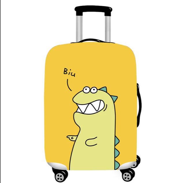 Unisex stretchable suitcase cover with cute alpaca design, elastic protective cover for hard-shell and fabric suitcases Stornfield