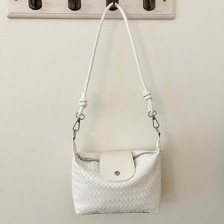 Textured Weave Crossbody Bag