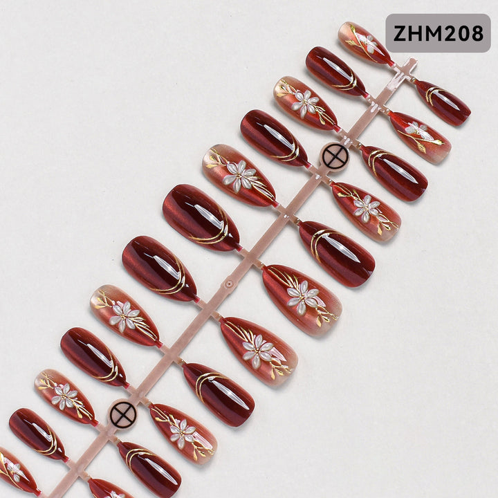 Decorative Press-On Nail Set Stornfield