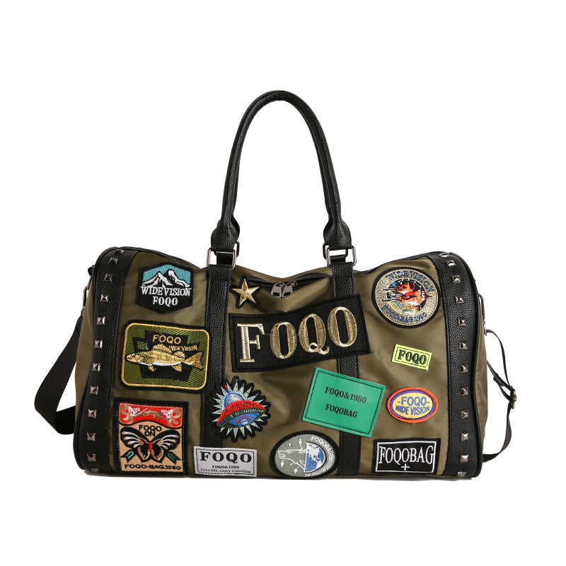 Stylish Patchwork Weekend Duffel Bag Stornfield