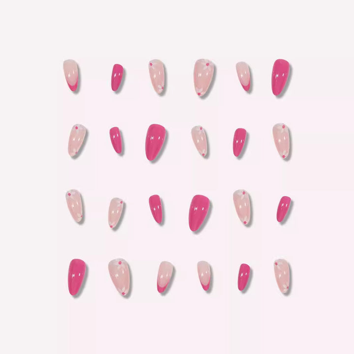 Floral-Patterned Stiletto Press-On Nails Stornfield