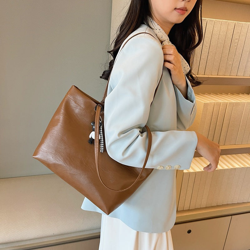 Chic Faux Leather Tote Bag Stornfield