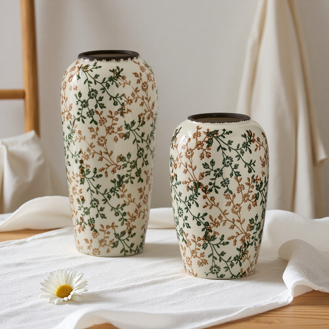 Floral ceramic vase Stornfield