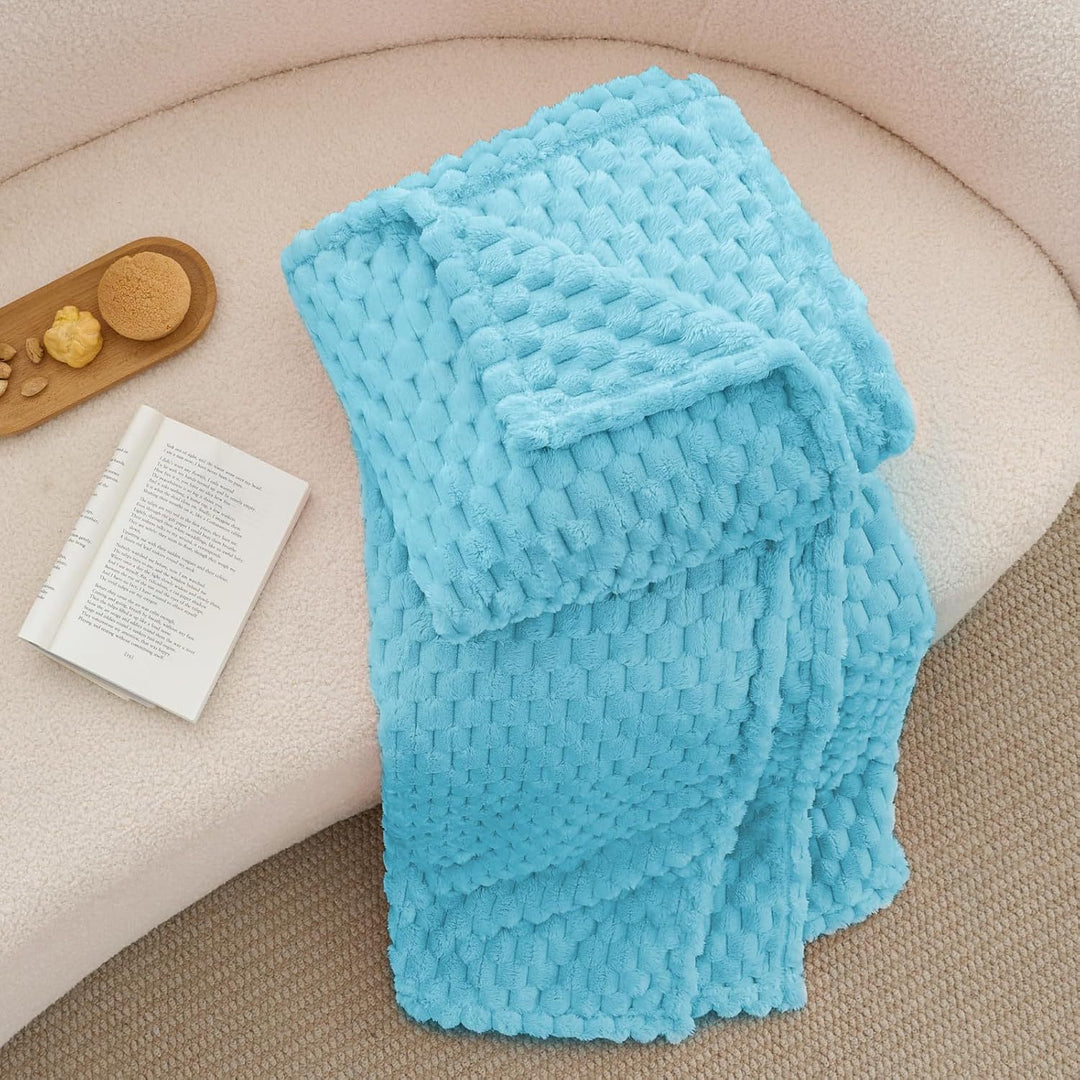 Plush Textured Throw Blanket