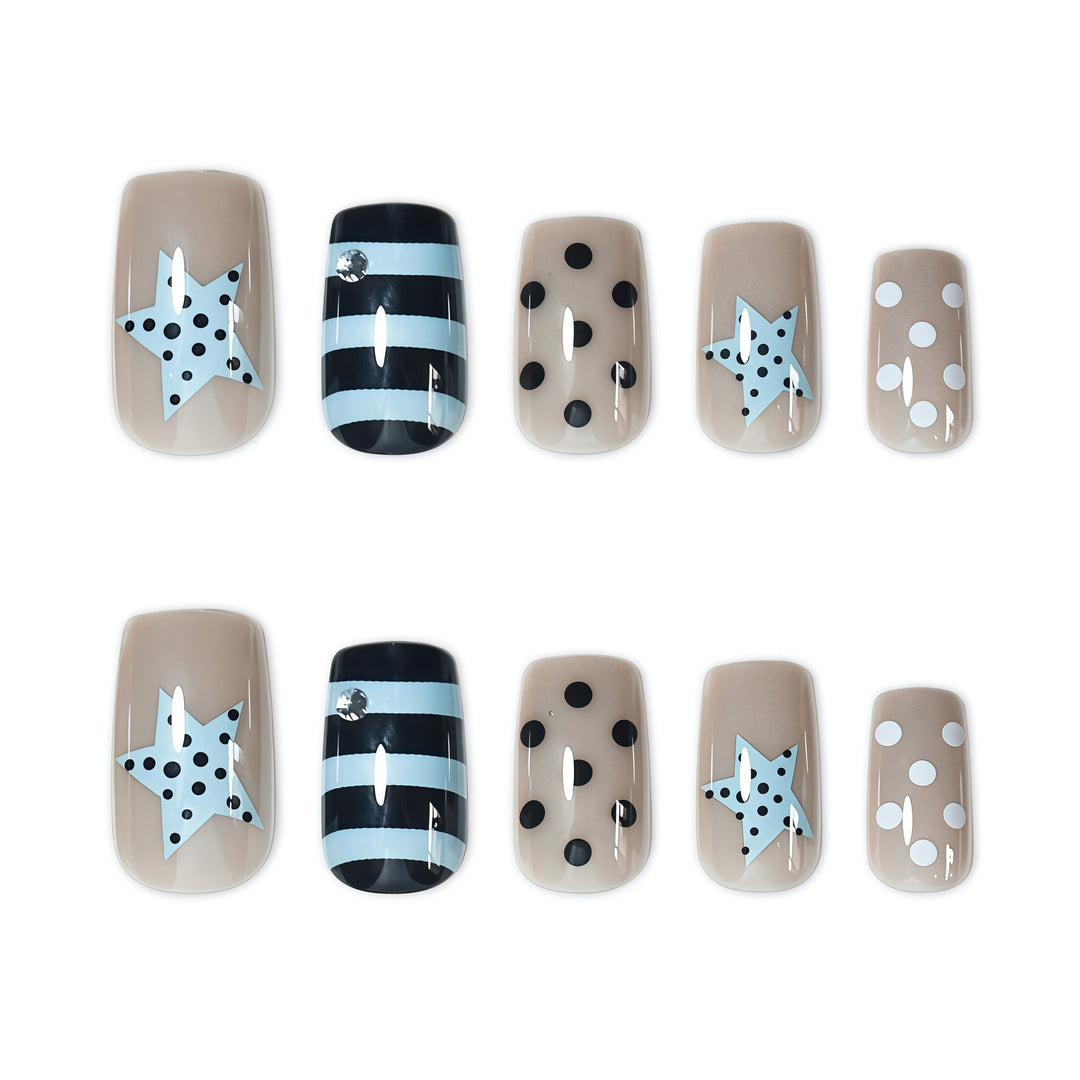 Artistic Press-On Nail Design Stornfield
