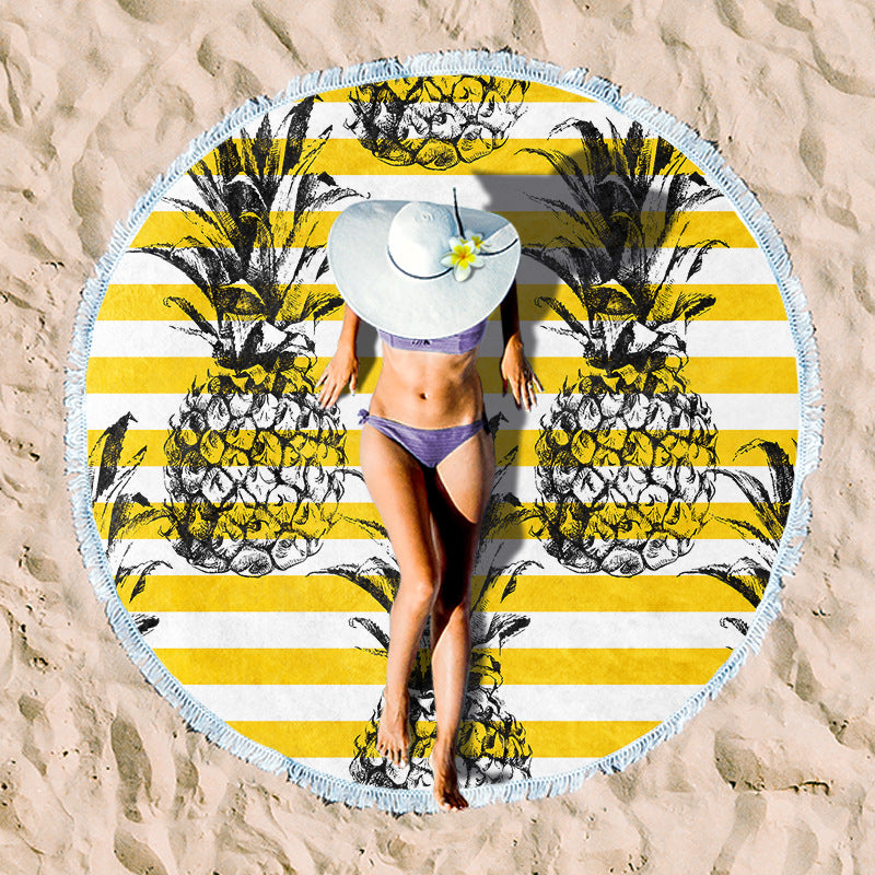 Rundstrand towel with unique sunset design Stornfield