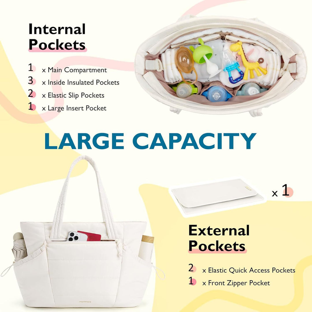 Polyurethane handbag with removable organizer Stornfield