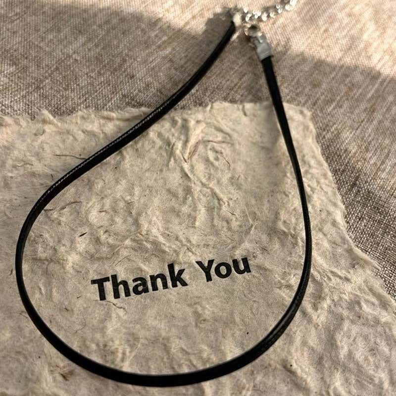 Adjustable Leather Choker Necklace Stornfield