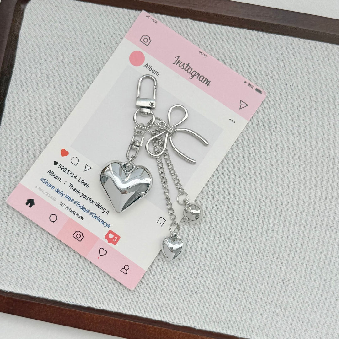 Heart-Shaped Pendant Keychain Stornfield