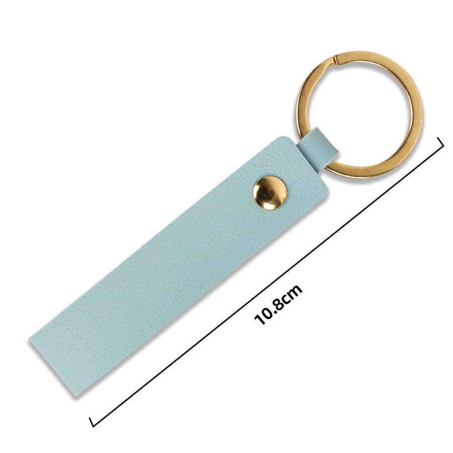 Unisex keychain with stylish faux leather design Kalsten