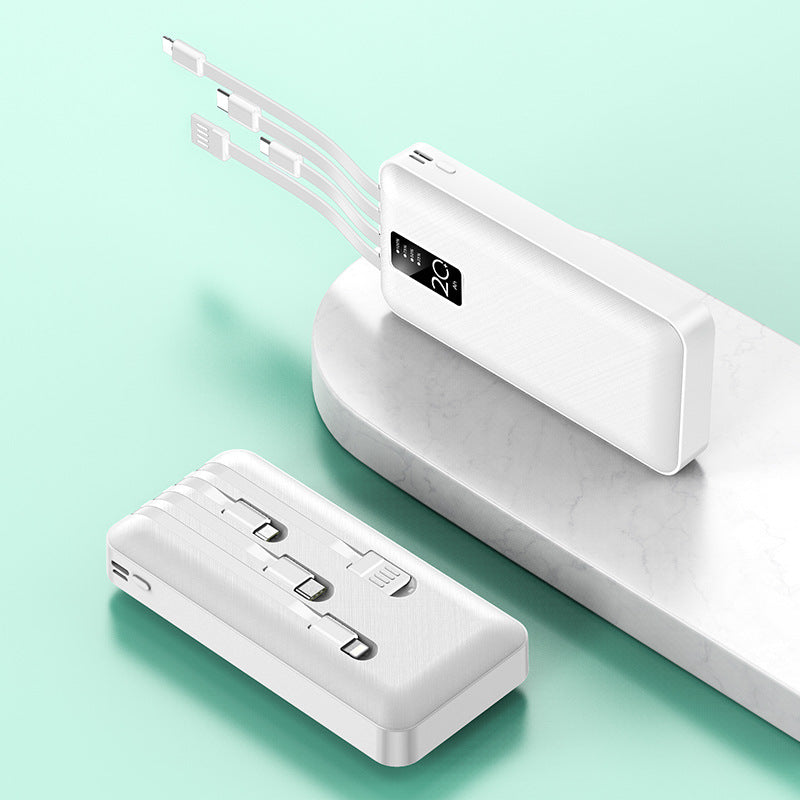 Powerful power bank with integrated multi-cable Stornfield