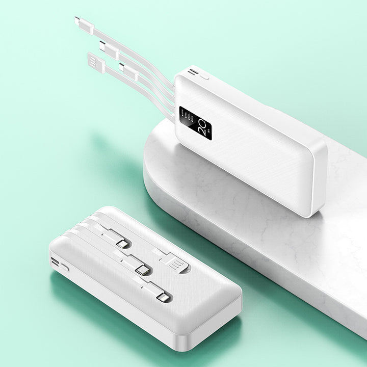 Powerful power bank with integrated multi-cable Stornfield