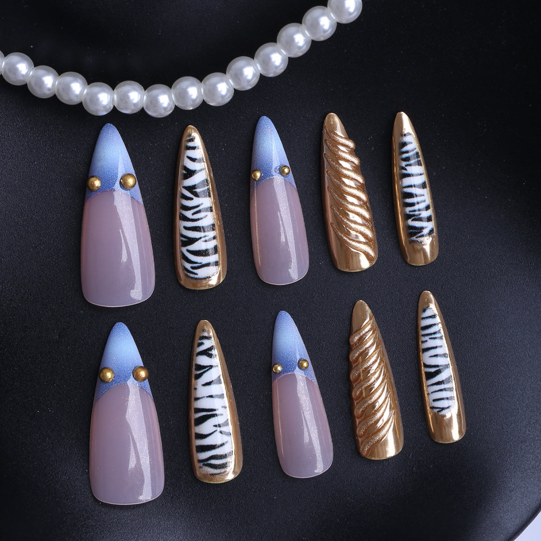 Creative Nail Art in Leopard Design Stornfield