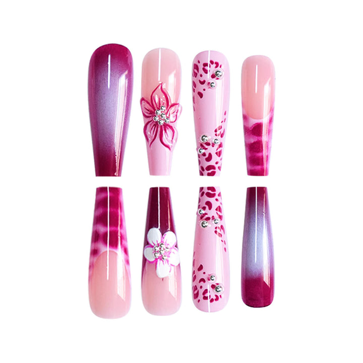 Floral Decorative Press-On Nail Art Stornfield