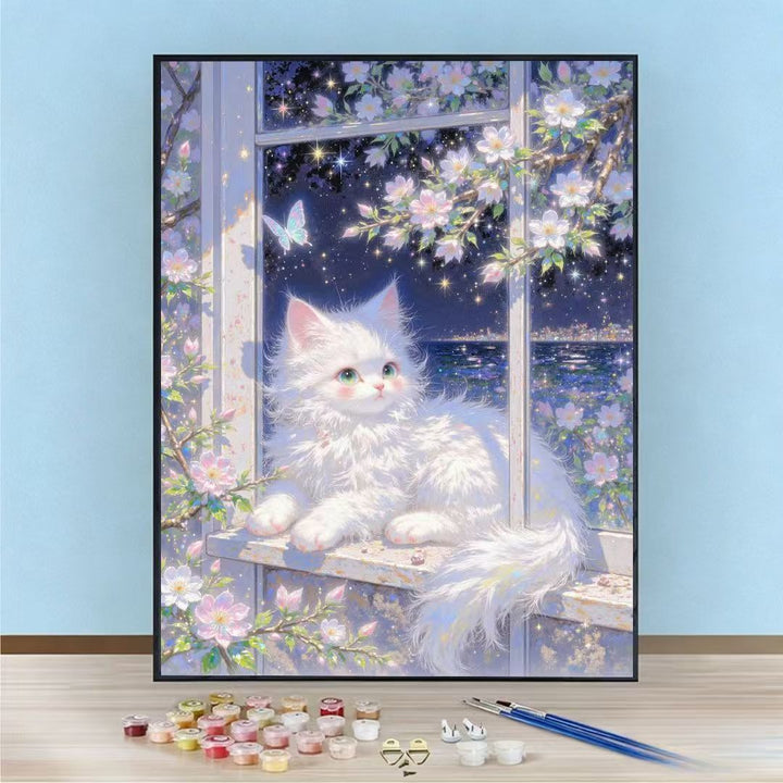 DIY Cat-Themed Paint by Numbers Art Kit Stornfield