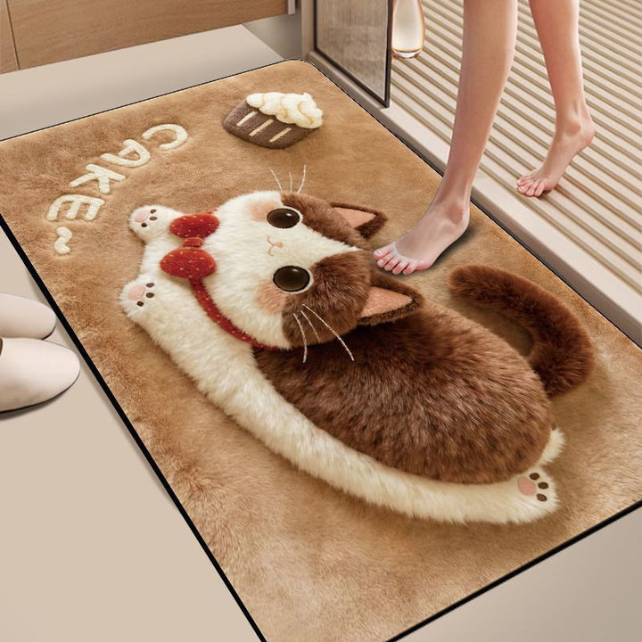 Cute Animal-Themed Bath Mat