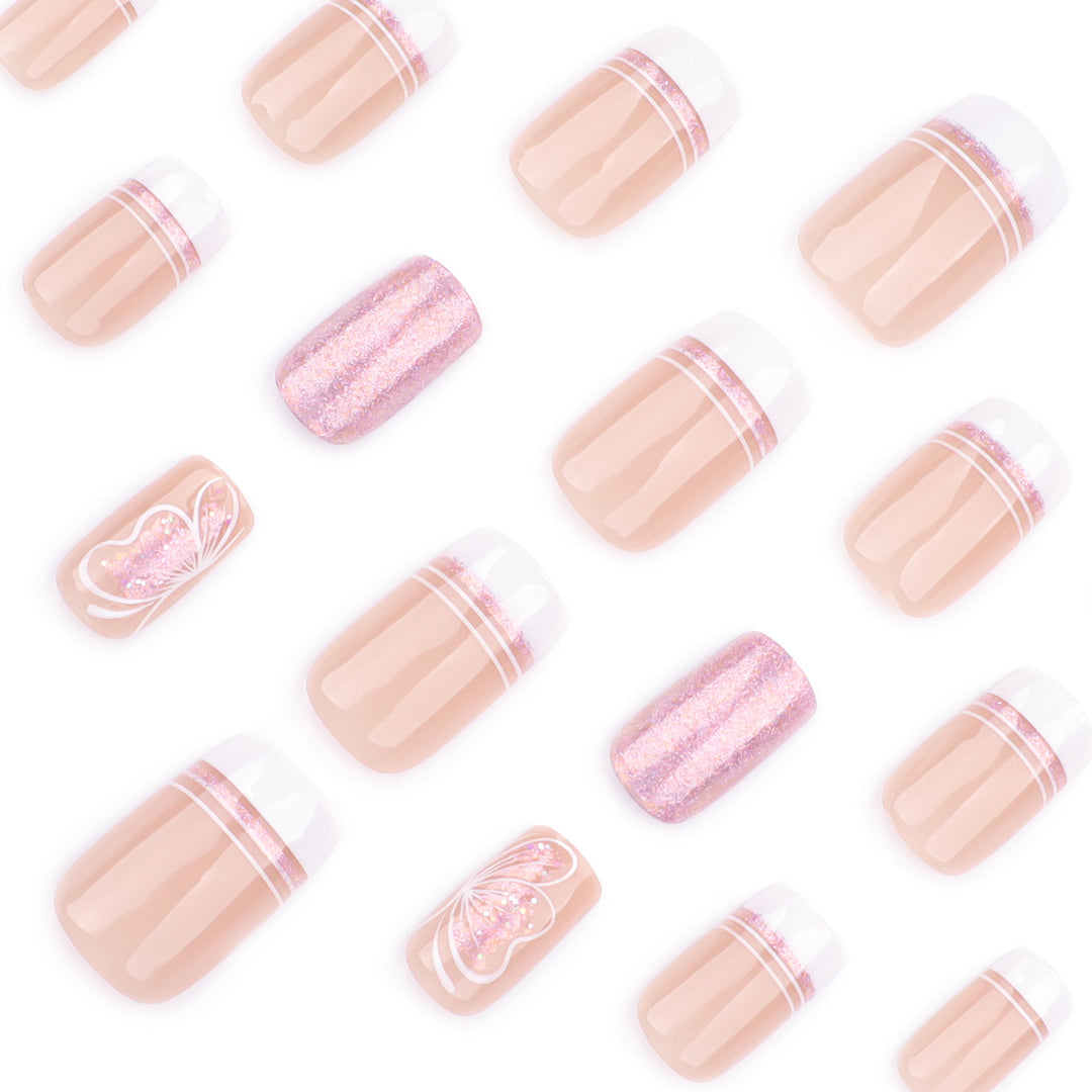 Artful Nail Art with Delicate Butterfly Motif Stornfield