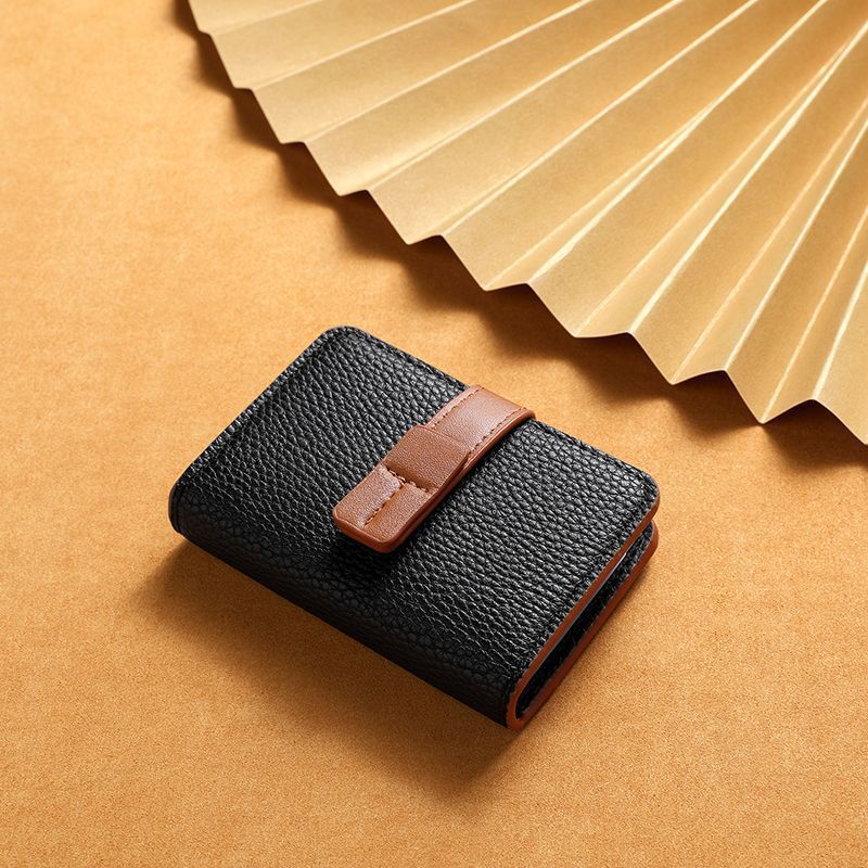 Textured Leather Cardholder Wallet Stornfield