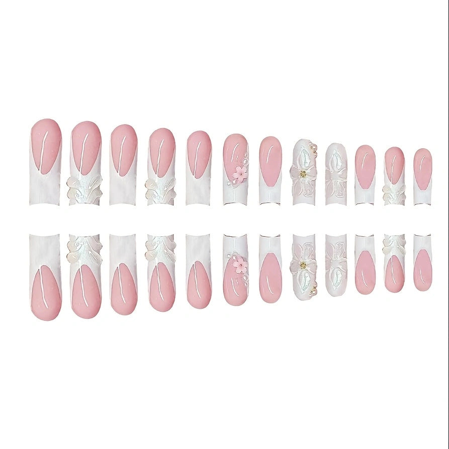Decorative Press-On Nail Set Stornfield