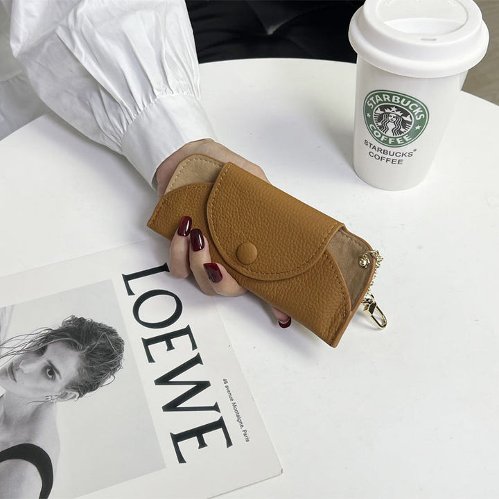 Textured Leather Zip Coin Purse Stornfield