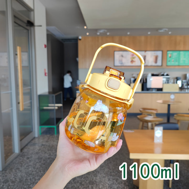 Women colorful and leak-proof water bottle with ergonomic carrying handle Stornfield