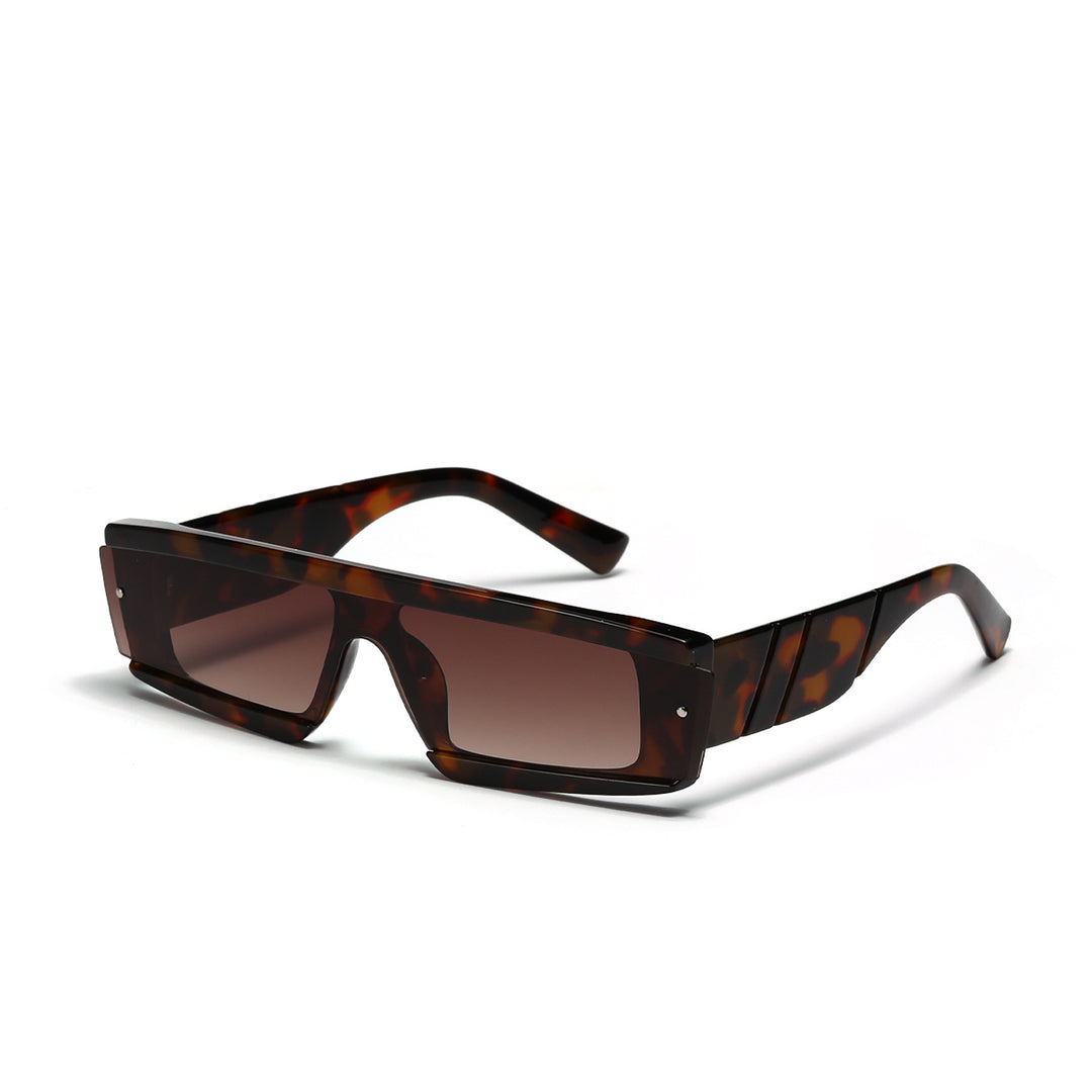 Women's oversized rectangular sunglasses with fashionable tortoiseshell design Stornfield