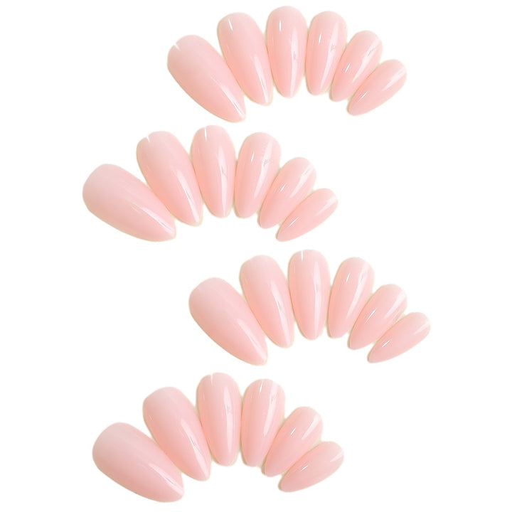 Artificial nail set with high-gloss finish and shimmering decorations Stornfield