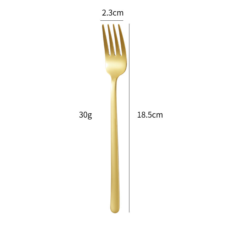Elegant dessert spoon with luxurious golden surface Stornfield