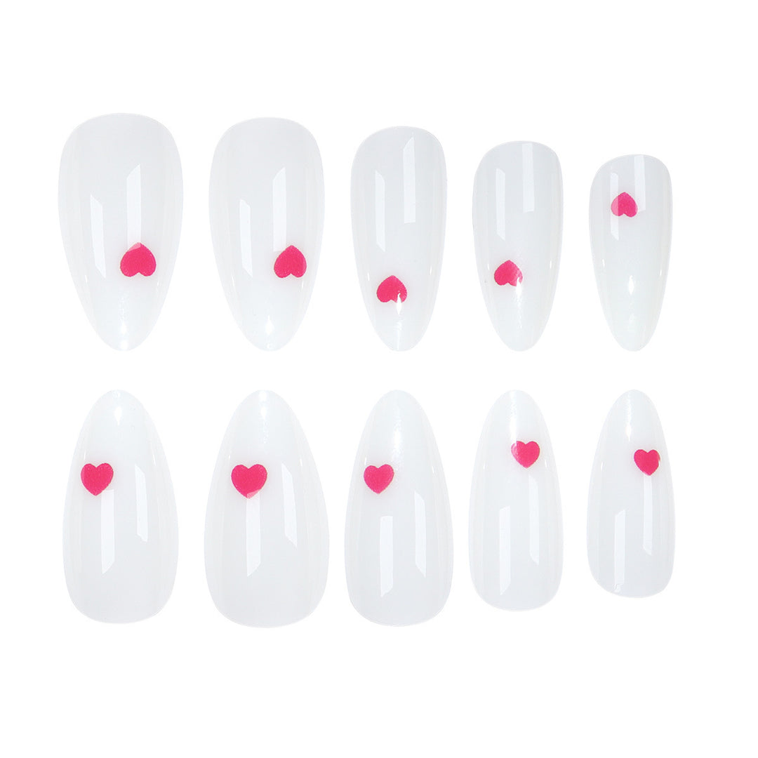 Heart-Detail Press-On Nails Stornfield