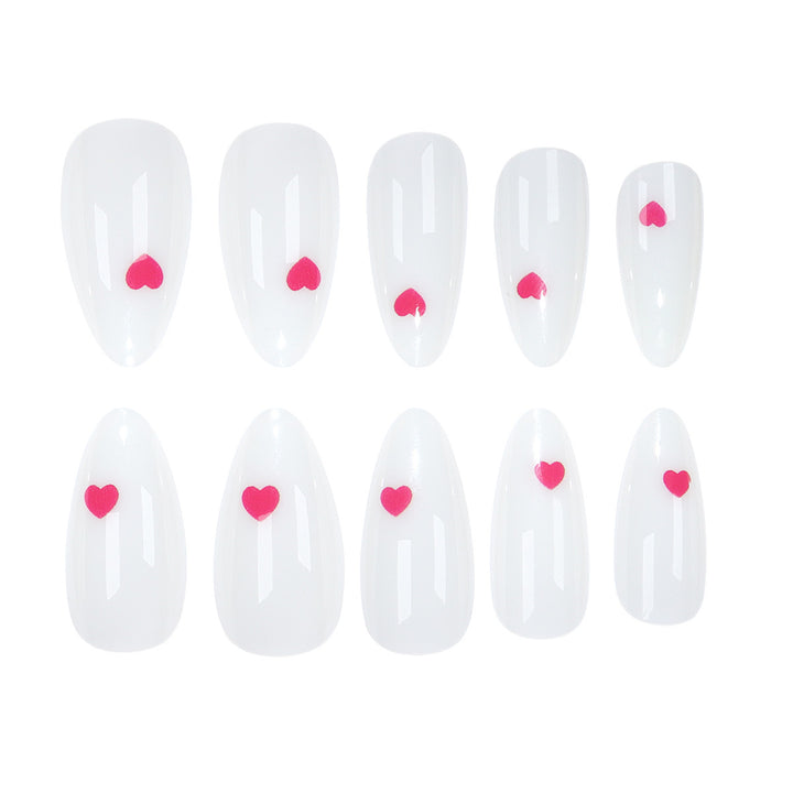 Heart-Detail Press-On Nails Stornfield