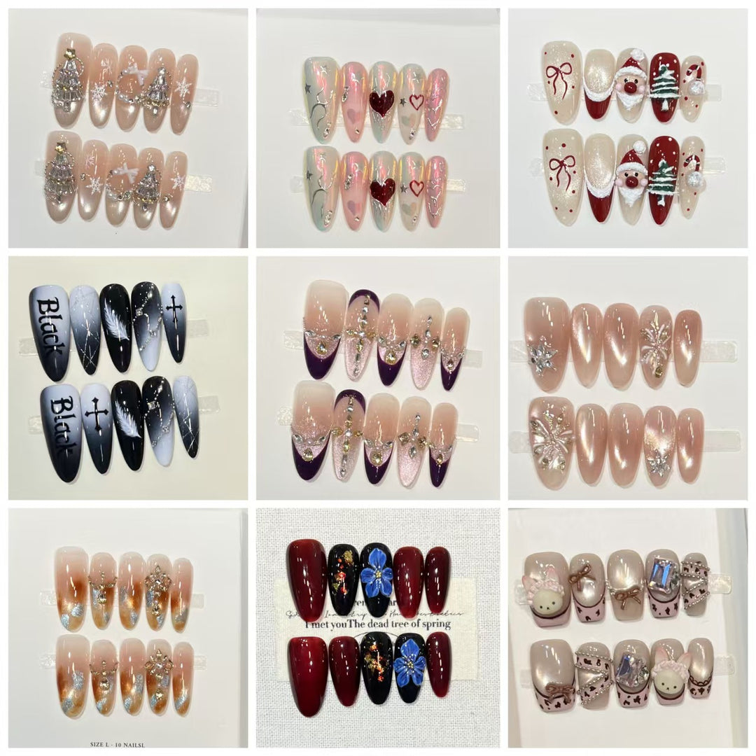 Festive Themed Press-On Nail Set