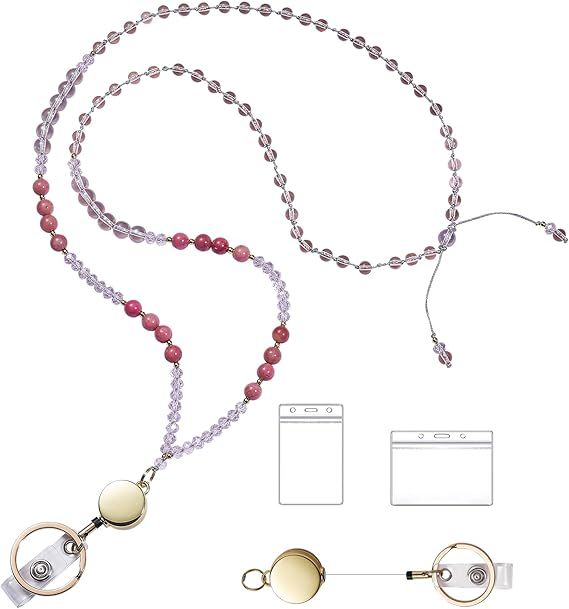 Beaded Eyewear Lanyard with Retractable Clip Stornfield